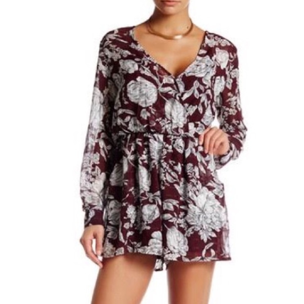 Astr long sleeve romper